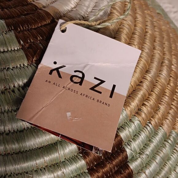 Kazi Multicolor Hand Woven Bowl - Picture 4 of 9